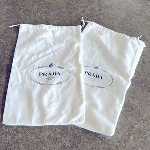 Authentic Prada Dust Bags Shoe Wallet Clutch Storage Dust Bag